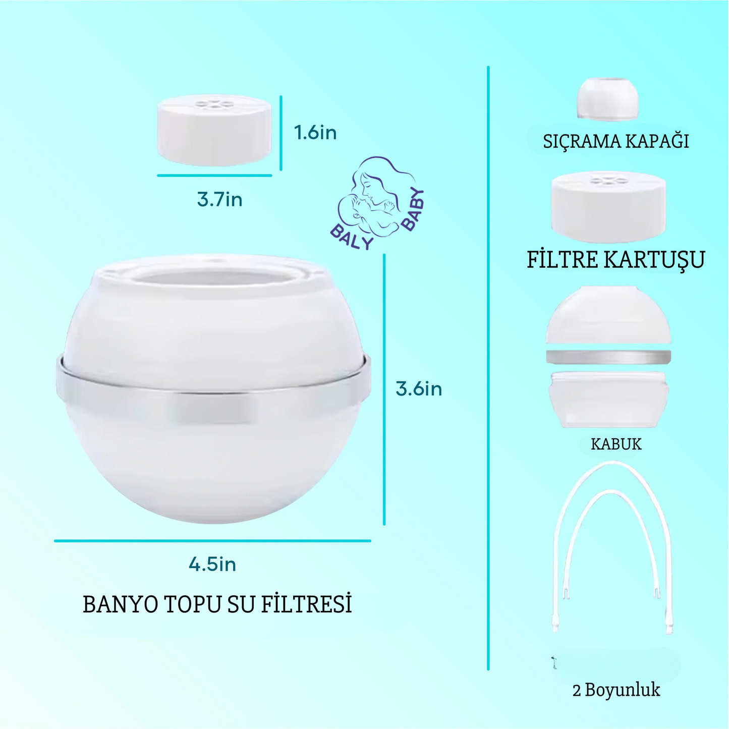 Baly™ Pure Bath Su Filtresi