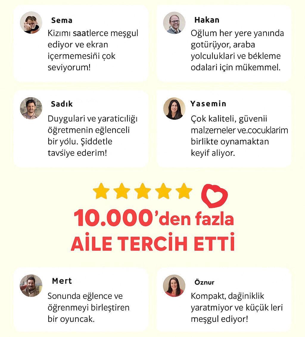 Baly™ Çocuklar için Yaratıcı Manyetik Yapboz Seti