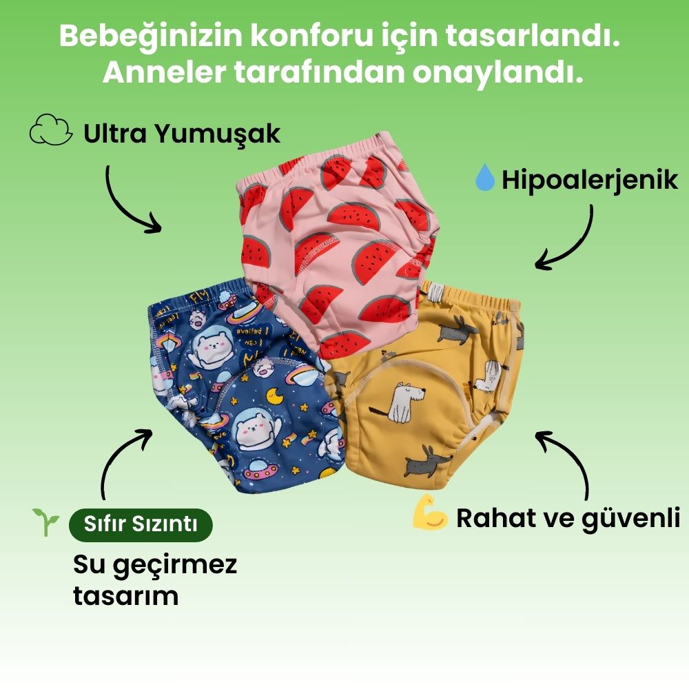 Baly™ Alıştırma Külodu (3 Adet)