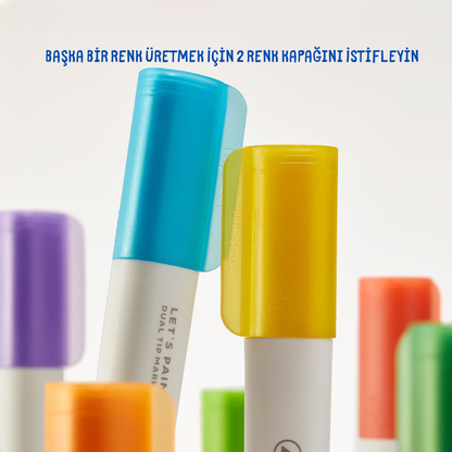 Baly™  Yarı Saydam Çift Uçlu Keçeli Kalem