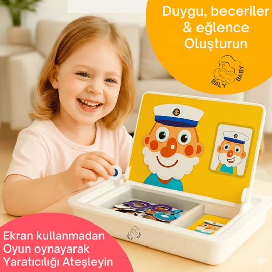 Baly™ Çocuklar için Yaratıcı Manyetik Yapboz Seti